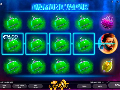 Diamond Vapor — Гранёные камни, лёгкая дымка, глянцевое оформление и стандартный RTP 96%